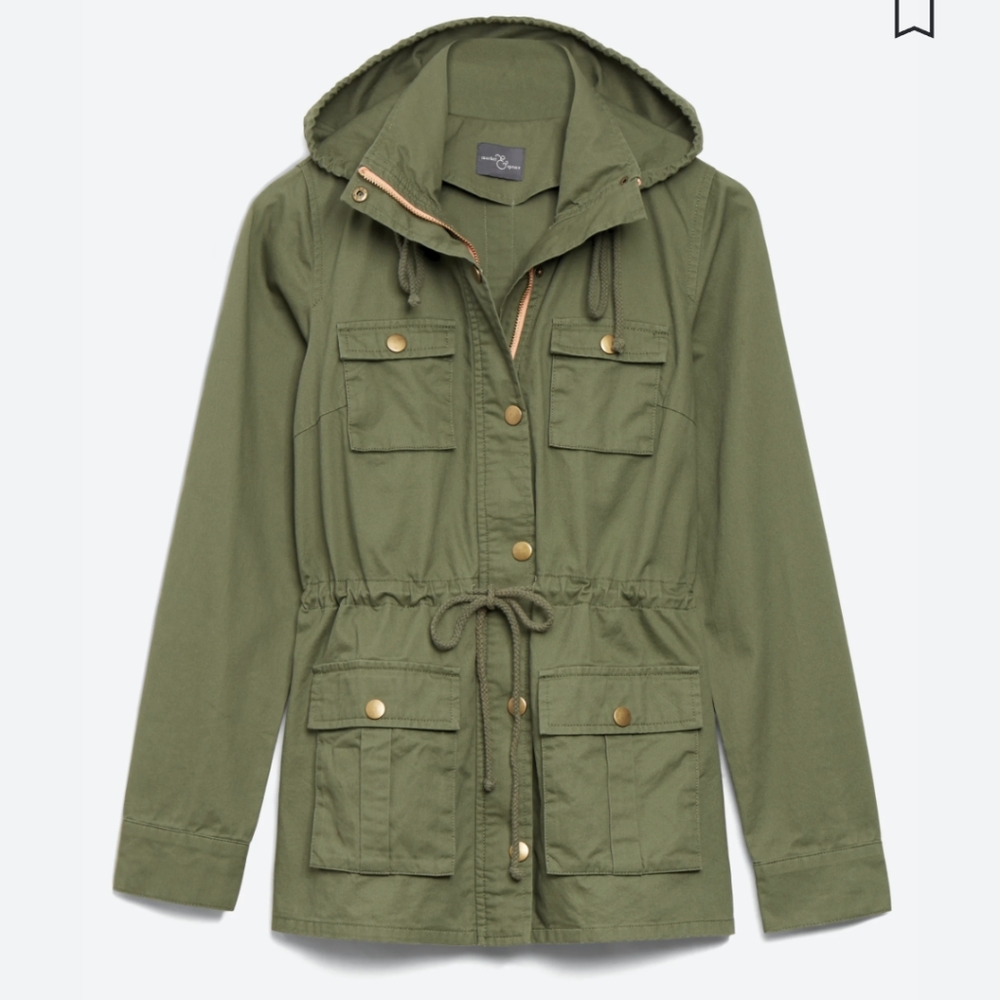 Market & Spruce Chaplin Essential Hooded Anorak Cargo Jacket